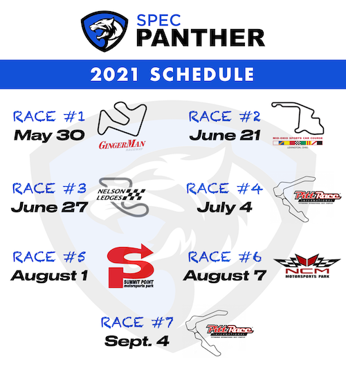 2021 Spec Panther Schedule