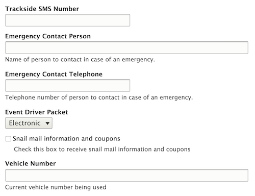 AutoInterests account info and preferences