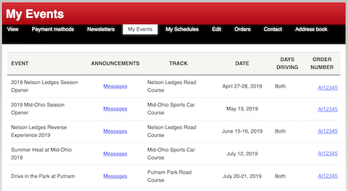 AutoInterests My Events